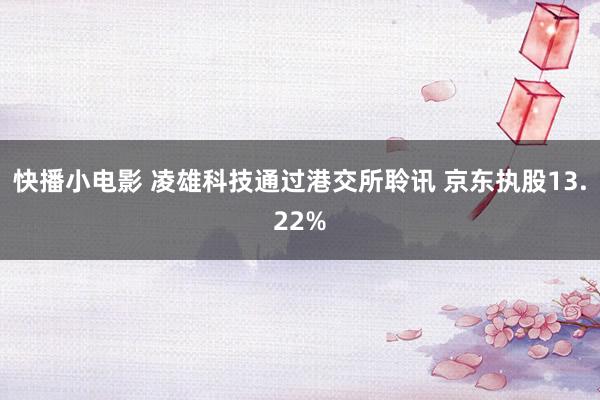 快播小电影 凌雄科技通过港交所聆讯 京东执股13.22%