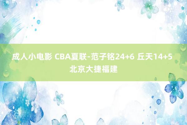 成人小电影 CBA夏联-范子铭24+6 丘天14+5 北京大捷福建