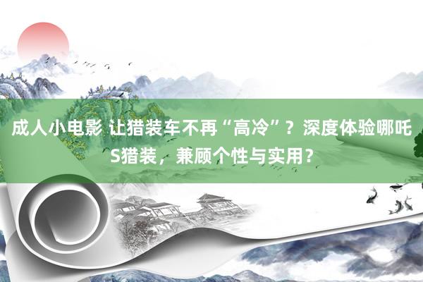 成人小电影 让猎装车不再“高冷”？深度体验哪吒S猎装，兼顾个性与实用？