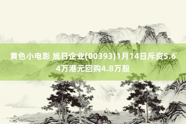 黄色小电影 旭日企业(00393)1月14日斥资5.64万港元回购4.8万股