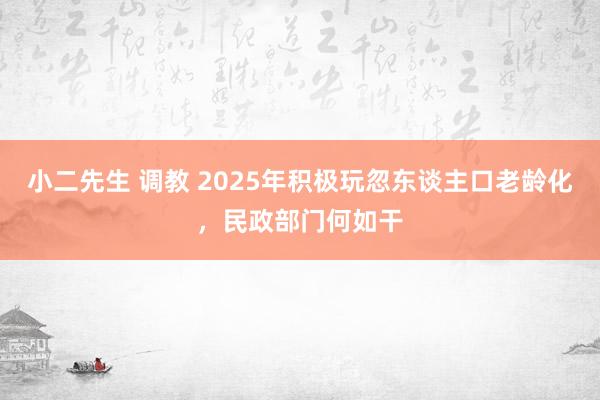 小二先生 调教 2025年积极玩忽东谈主口老龄化，民政部门何如干